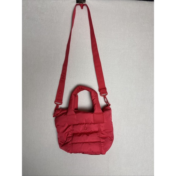 OFFLINE By Aerie Puffy Love Mini Tote Bag Resort Red Purse Strap Logo MSRP $45 - Picture 3 of 8